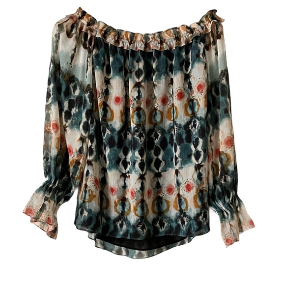 International Concepts Off the Shoulder Top, Sz. S, Bell Sleeve w/ Elastic - Picture 3 of 9